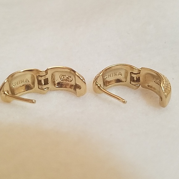 Cole Haan Gold Hoop Earring - Picture 3 of 5